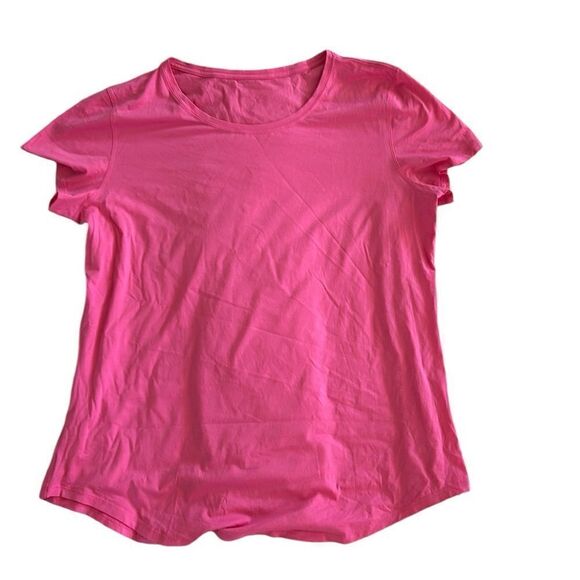 CRZ YOGA Pima Cotton Short Sleeve Casual T-shirt Top, Pink, XL, nwot - Picture 1 of 7